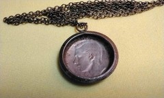 WWII Australia 1944 Florin Sterling Coin Keepsake Sweetheart Momento Pendant