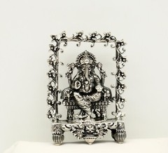 925 pure silver God Ganesha statue, figurine, puja article home temple art04