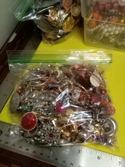 15#s Vintage Junk Drawer Scrap Jewelry Lot, All Kinds Of Stuff
