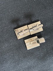EXPO 70 Osaka Vintage Damascene Cufflinks Tie Pin Set Takeshi Otaka 24K