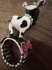 Betsey Johnson Cow Ring Sz 6 – Rare- 15