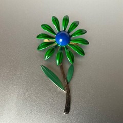 Vintage Jewelry Floral Dragonfly Butterfly Pin Lot Metal Enamel & Rhinestones