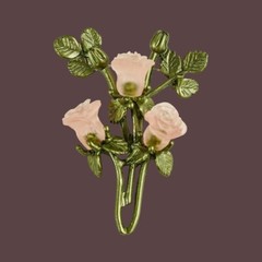 Vintage Plant Flower Brooches Elegant Woman Wedding Clothes Brooch Accessories