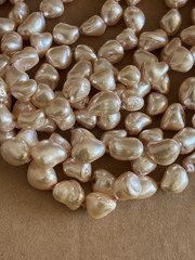 JOSE & MARIA BARRERA 24k Gold Plated Baroque pearl NECKLACE