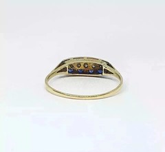 Vintage Timeless Art Deco Style Lab Created Diamond Engagement 14K Gold FN Rings