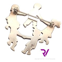 NMint James Avery Sterling Brooch “Ring Around the Rosie” Brooch Jewelry Child