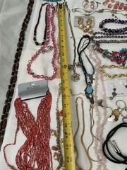 Vintage Jewelry Lot with Various Styles Necklaces/ Earrings/bracelets/ Others