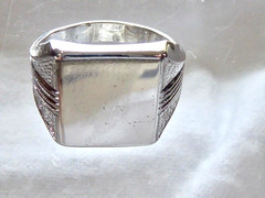 UNCAS VINTAGE MEN’S STERLING SILVER SIGNET RING NO MONOGRAM SIZ 7.5 RING RING