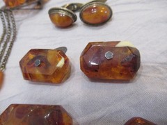 120g OF VINTAGE AMBER STERLING 925 835 JEWELRY 12 TOTAL PIECES