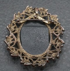 Vintage Aries Zodiac Cameo Ram April May Birthday Convertible Brooch Pendant