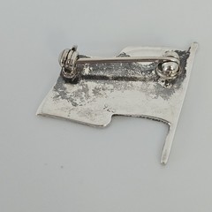 Vintage United States Sterling Silver American Flag Pin Patriotic 4th July