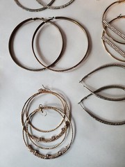 Huge Modern Costume Jewelry Lot 40+ Items Watch Necklace Earrings Trendy Bling
