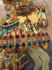 Lunch At The Ritz (LATR) Vintage Carousel Horse Set Brooch/Pendant Earrings