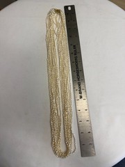 Vintage Japanese 10 strand 32″ Rice pearl necklace