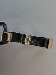 STERLING SILVER GREEK KEY BRACELET 8″ EXCELLENT VINTAGE .925 STAMPED 12 grams