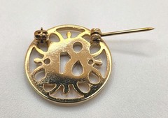 Vintage Avon Gold Tone Pin/Brooch Lot Bicycle, Bear, 81, Seller, Infinity