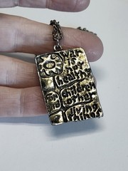 1960s War is Not Healthy for Children and Other Living Things Necklace 24 inches