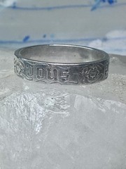 You and No Other Ring vintage love band Valentine size 9.75 sterling silver wome