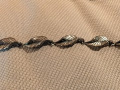 VINTAGE DANECRAFT STERLING SILVER LEAF NECKLACE, 16 GRAMS, SCRAP OR REPAIR