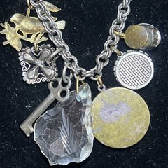 Vintage Inspired 7 Lucky Charms Necklace 26″ Adjustable