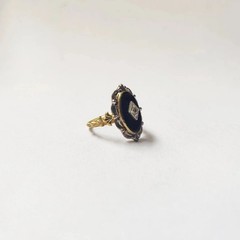 Art Deco Style 925 Silver Victorian handmade Black onyx Anniversary Wedding Ring