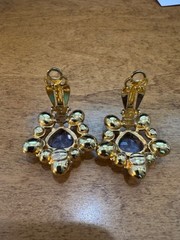 Swarovski Multi-Gemstone Clip On Earrings