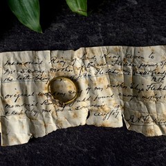 UNIQUE ANTIQUE ENGLISH 22K GOLD BAND RING w/HIGH POLITICAL PROVENANCE 1767
