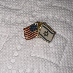 Vintage Set Of Five United States Brooch And Pins One With Rhinestones
