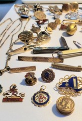 Antique, Vintage Mens Jewelry, Collectibles, Accessories Lot, Over 50 Pieces!