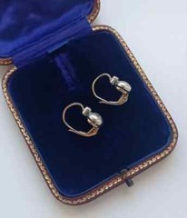 3.25Ct Lab Created Diamond Vintage Style Drop Earring 14K Two Tone Gold Finish