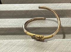 VTG, ANTIQUE BEAUTIFUL VICTORIAN EARLY 1879 HINGED CUFF BRACELET 1”3/4