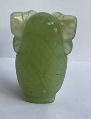 Antique Rare Original Jade Nephrite Owl Figurine Big Size