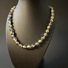 Vintage Glass Bead Necklace • Anne Klein • Iridescent • Gift For Her
