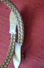 Vtg Victorian Style Gold Plate Jeweled Serpent Snake Wrap Bracelet Stella Dot !