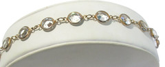 CLEAR BEZEL SET CRYSTAL VINTAGE BRACELET SPARKLE