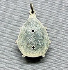 Vintage Sterling Silver Enamel Ladybug Charm Good Luck Gilt Scandinavian Style