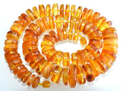 76gr RUSSIAN SOVIET BALTIC AMBER BEAD NECKLACE 琥珀 BRACELET STONE PENDANT EARRING
