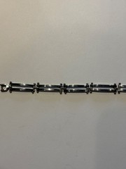 Vintage MCM Sterling Silver Double Bar Link Bracelet – 13.8 Grams