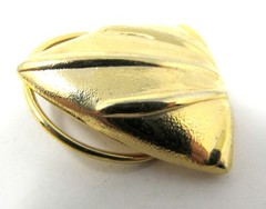 Kathie Lee Scarf Holder Clip Triangle Gold Tone Slide Dressy New US Seller sl