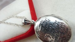 Vintage London 925 Sterling Silver Locket Pendant How Do I Love Thee? UK Sonnet