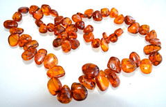 ✅60cm = 54gr RUSSIAN SOVIET BALTIC AMBER BEAD NECKLACE 琥珀 BRACELET STONE PENDANT