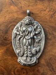 Vintage religion Sterling Silver India Hindu Vishna Shiva Pendant