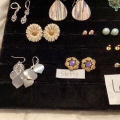 Lot 34 Pairs Vintage Earrings All Styles Some Signed Costume Jewelry