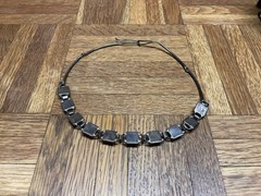 Vintage Polish Baltic Amber Necklace Sterling Silver 925 Mid Century Modern
