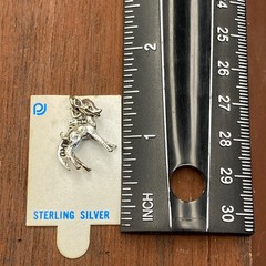 Vintage 925 Sterling Silver “Hayward Wis” Deer Bambi Pendant Bracelet Charm