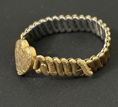 Vintage American Queen Sweetheart Bracelet Etched Gold Filled NEED REPAIR