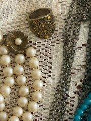Costume Jewelry LOT Of 12 Estate Hoard All Wearable Vintage