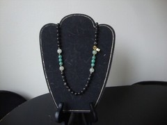 VINTAGE 1980s HAND KNOTTED 12 10 & 8MM GEMSTONE BEAD ENSEMBLE ENDLESS NECKLACE