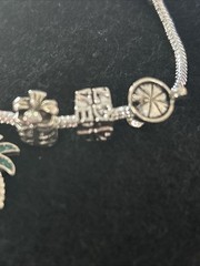 Rare Viamar Rhodium Bracelet For The Love Of Travel