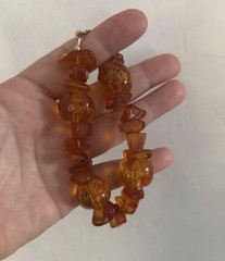 Vintage, bought in Italy, large amber pieces bracelet